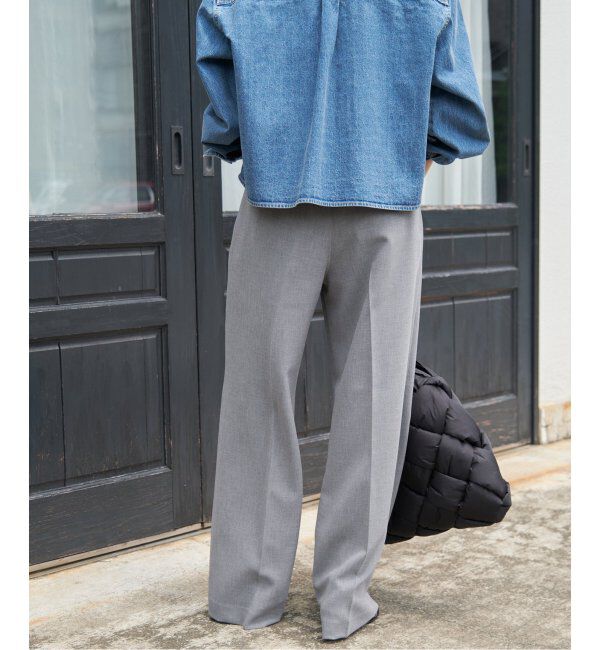 Spick and Span「≪追加≫ダブルクロスツータックパンツ」|スラックス|