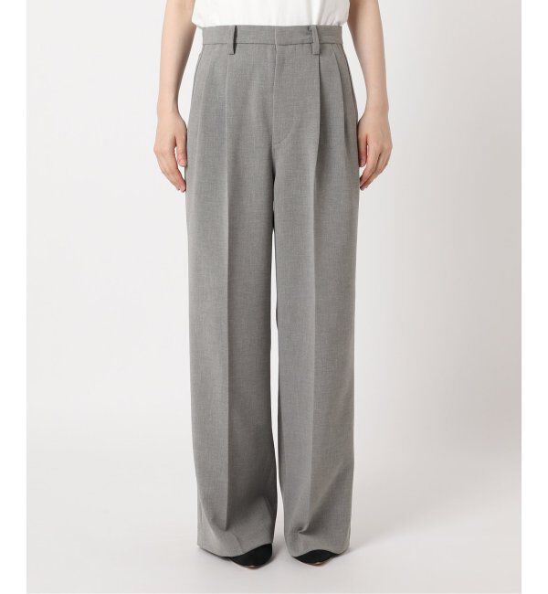 Spick and Span「≪追加≫ダブルクロスツータックパンツ」|スラックス|