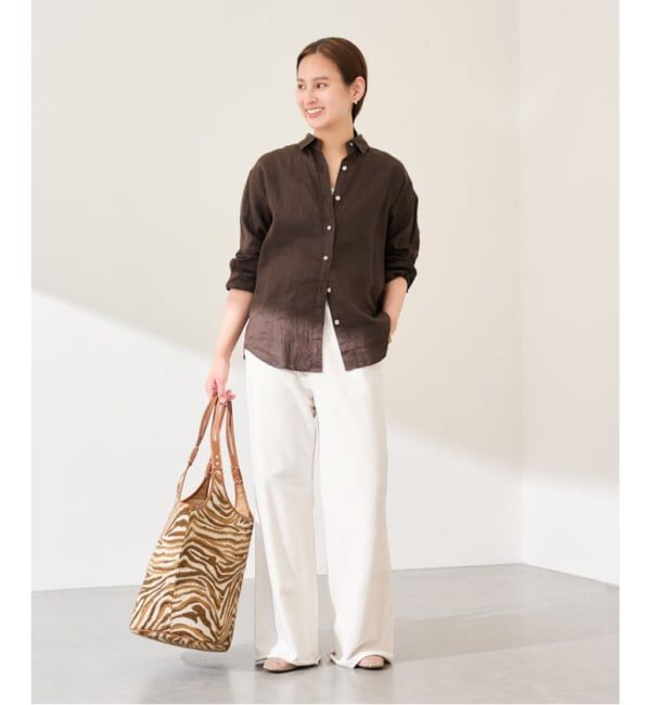 FRAMeWORK「≪新色 / 追加≫フレンチリネンレギュラーシャツ2」|シャツ・ブラウス|