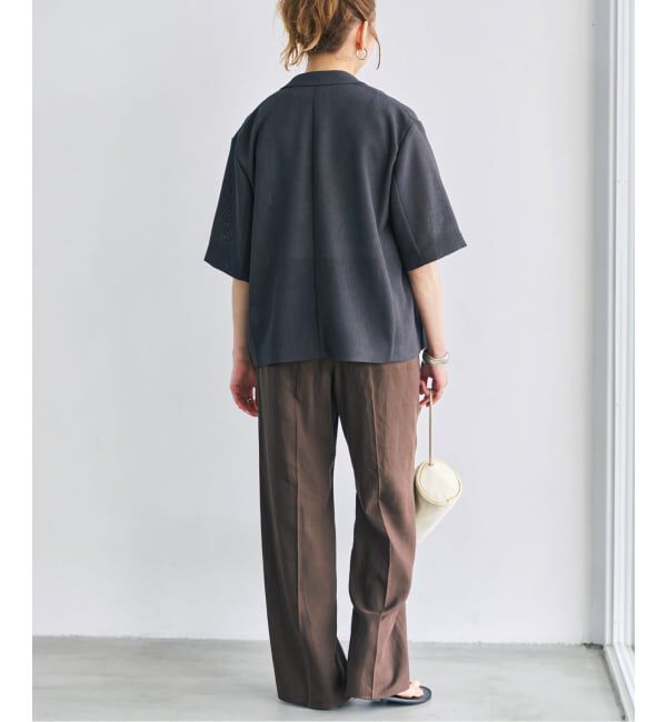 Spick and Span「《手洗い可》ハイブリッドリネンイージーパンツ」|スラックス|