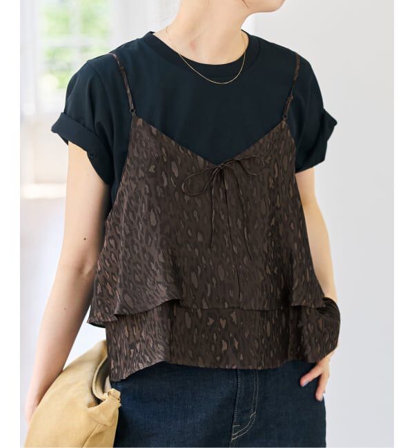 Spick and Span「《追加予約》TICCA / ティッカ 2wayレオパードビスチェ」|キャミソール|