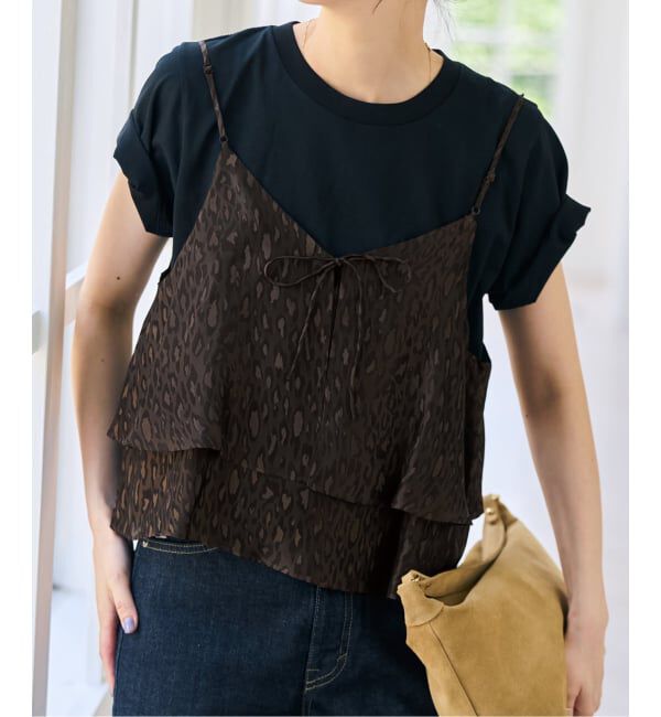 Spick and Span「《追加予約》TICCA / ティッカ 2wayレオパードビスチェ」|キャミソール|