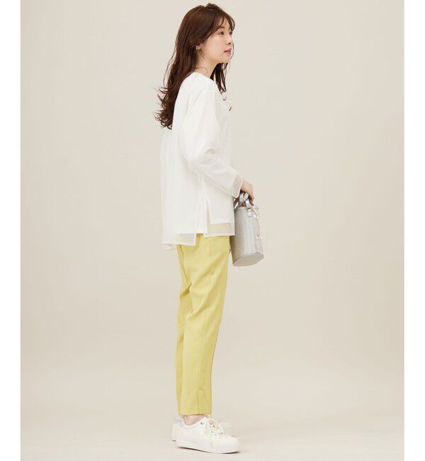ANY SIS「【貴島明日香さんコラボ】チュールレイニャード猫 Tシャツ」|Tシャツ・カットソー|