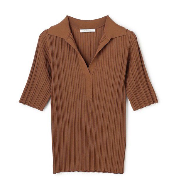 BEIGE,「【Oggi掲載】LABRADO / ランダムリブ スキッパーニット」|ニット・セーター|