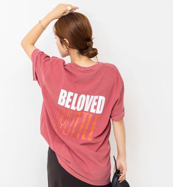 Rie Miller「BELOVED MYLITTLE ガーメントダイポケＴシャツ」|Tシャツ・カットソー|ボルドー