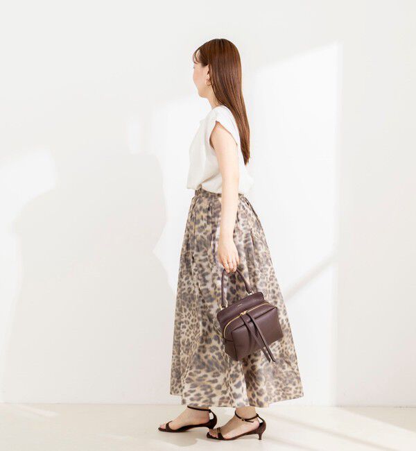 NOLLEY'S sophi「《セットアップ対応》ウォッシャブルピーチサテンフレンチブラウス」|シャツ・ブラウス|