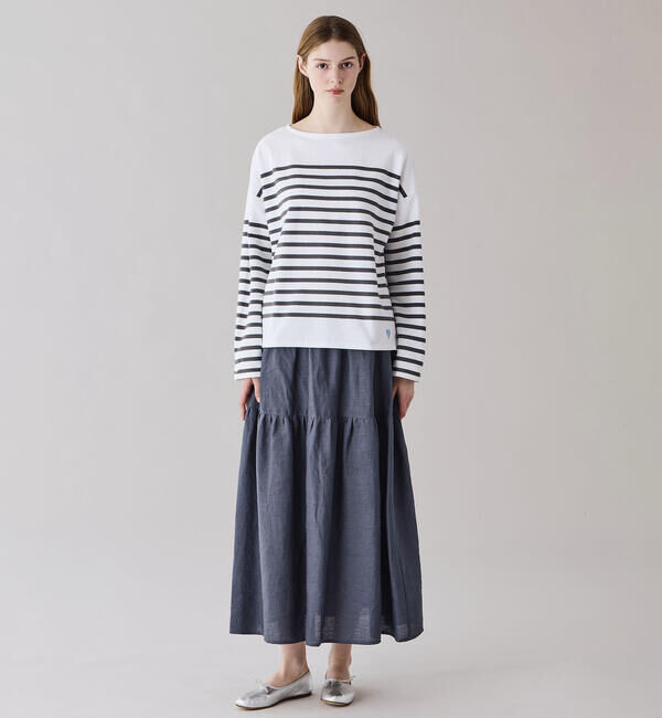 ORCIVAL「ORCIVAL | ラッセル ボートネック ワイドセーラーTシャツ WOMEN」|Tシャツ・カットソー|