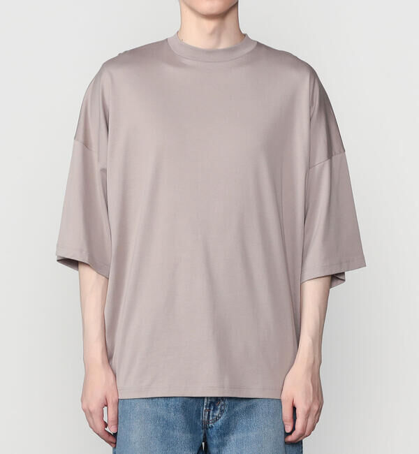 handvaerk「handvaerk | 60/2 ビッグクルーネックTシャツ SOLID MEN」|Tシャツ・カットソー|