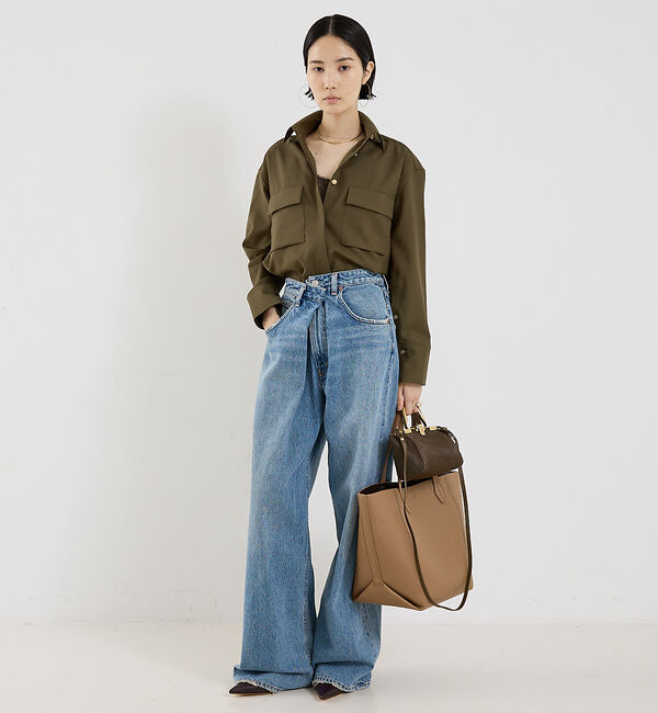 The Store by C' 「【AGOLDE】VANA FOLD JEAN PETITE 28"／フォールドデ」|デニム|