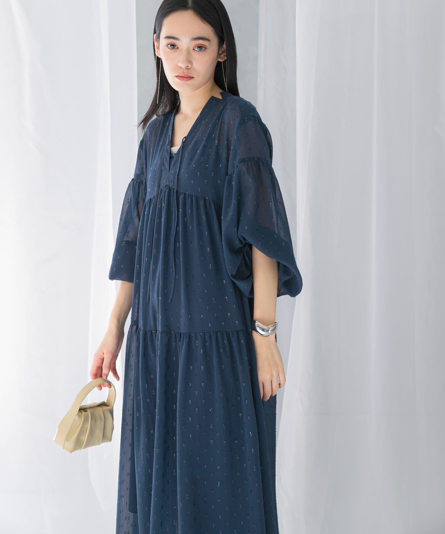 URBAN RESEARCH ROSSO「カットジャガードティアードワンピース」|ワンピース|