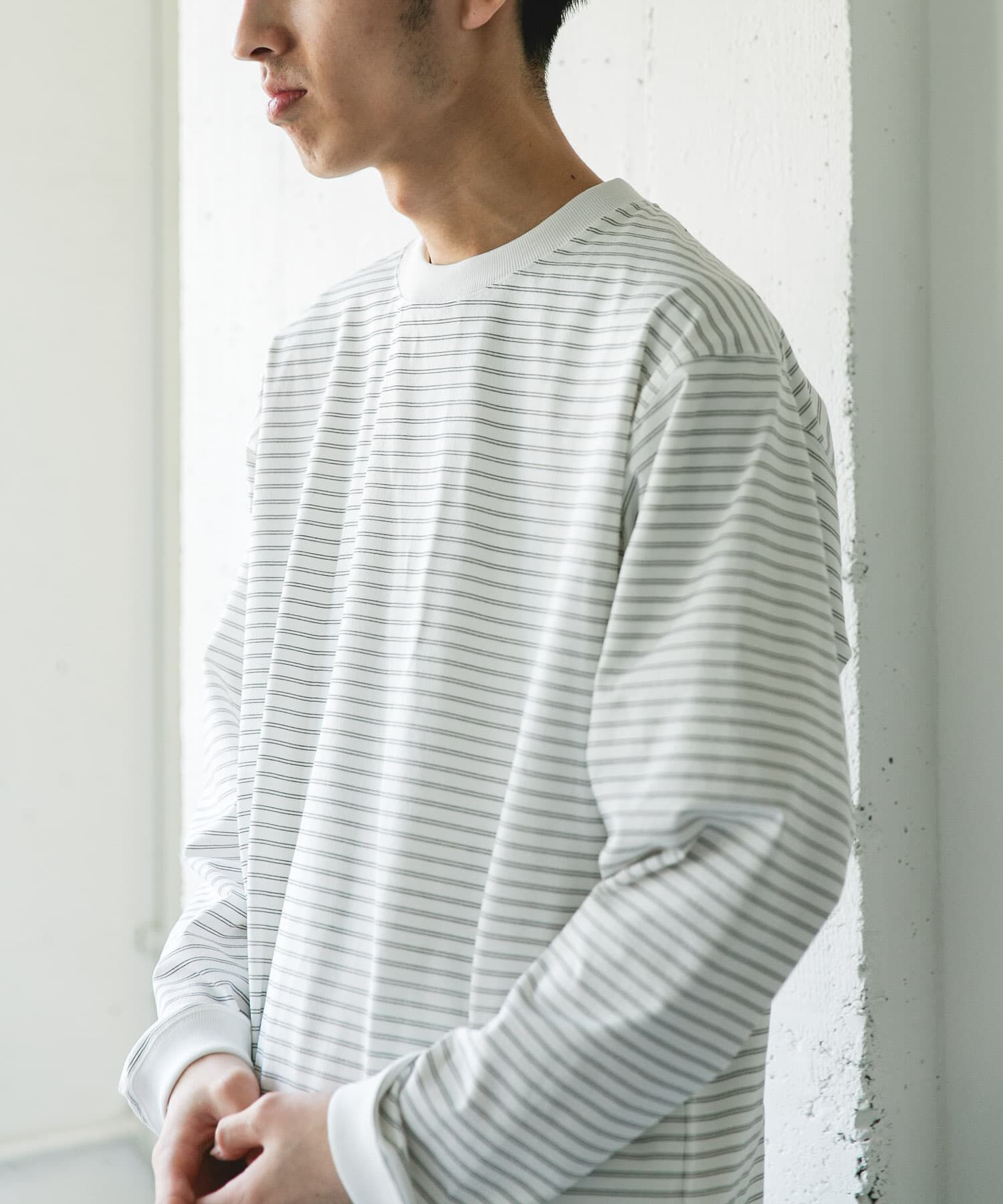 URBAN RESEARCH DOORS「『吸水速乾/接触冷感/ｲｰｼﾞｰｹｱ』ｸｲｯｸﾄﾞﾗｲ ﾛﾝｸﾞｽﾘｰ 」|Tシャツ・カットソー|