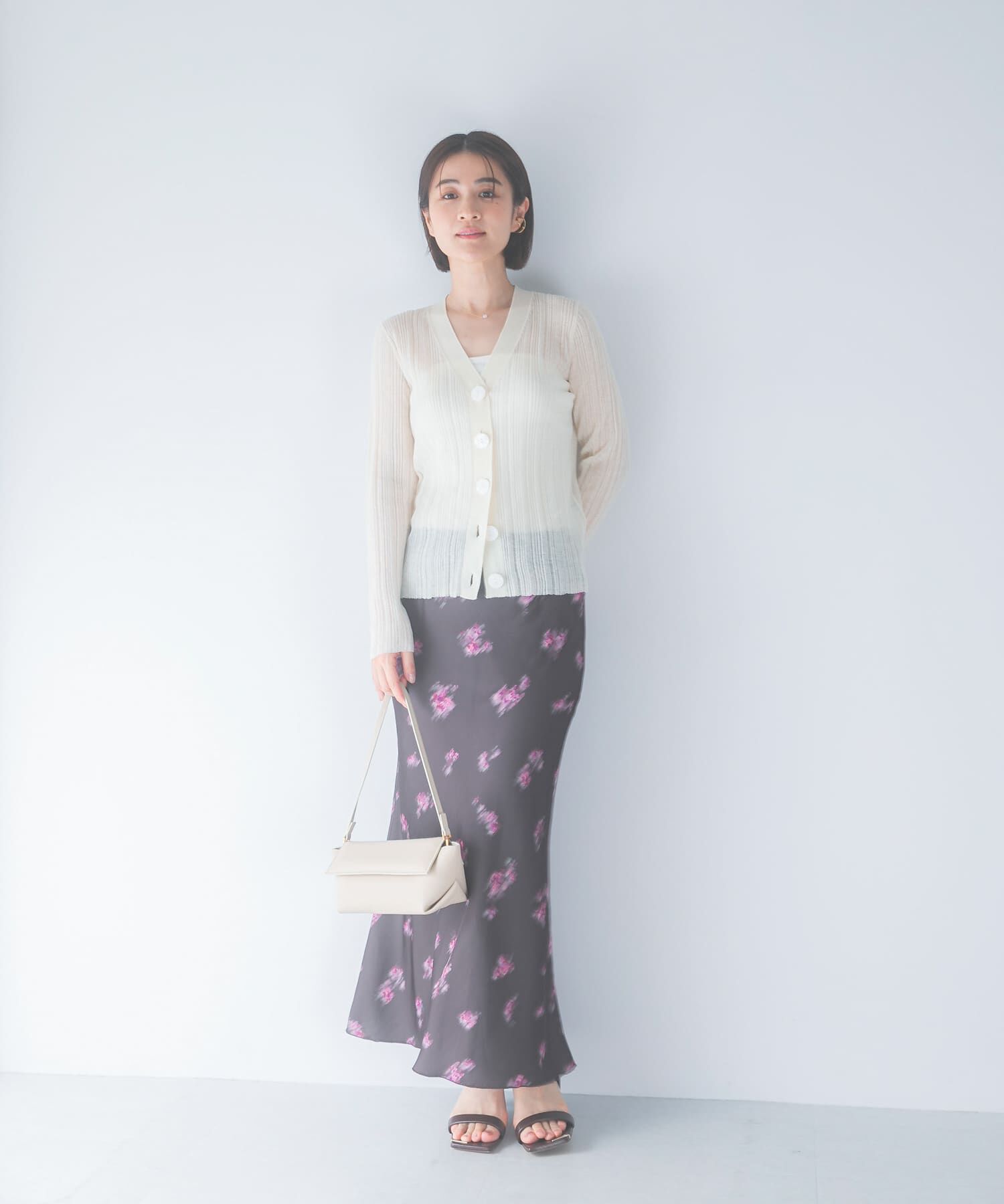 URBAN RESEARCH ROSSO「Torrazzo Donna　COOL TOUCH V-NECK KNIT」|カーディガン|