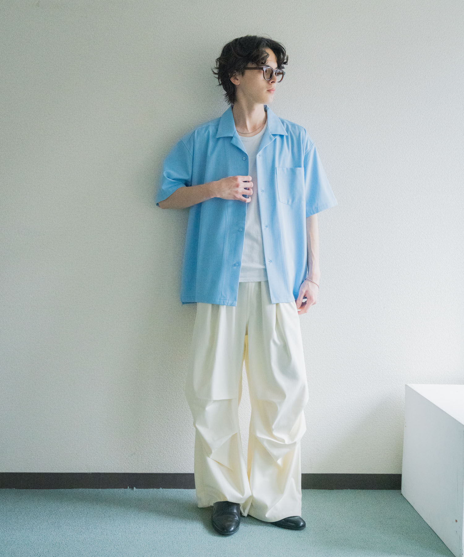 SENSE OF PLACE by URBAN RESEARCH「シャンブレーオープンカラーシャツ」|シャツ・ブラウス|