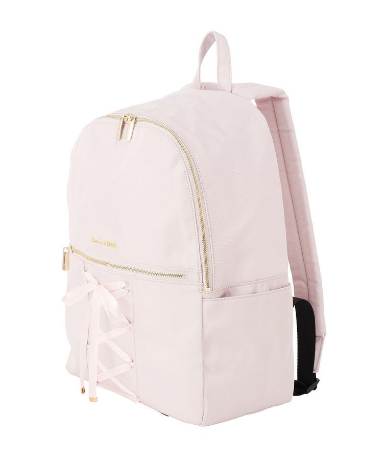 Maison de FLEUR「【撥水加工/19L】レースアップリボンリュック」|リュック|
