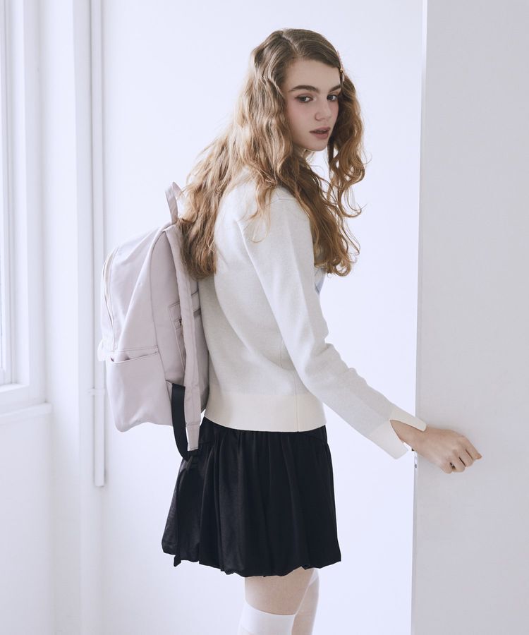 Maison de FLEUR「【撥水加工/19L】レースアップリボンリュック」|リュック|