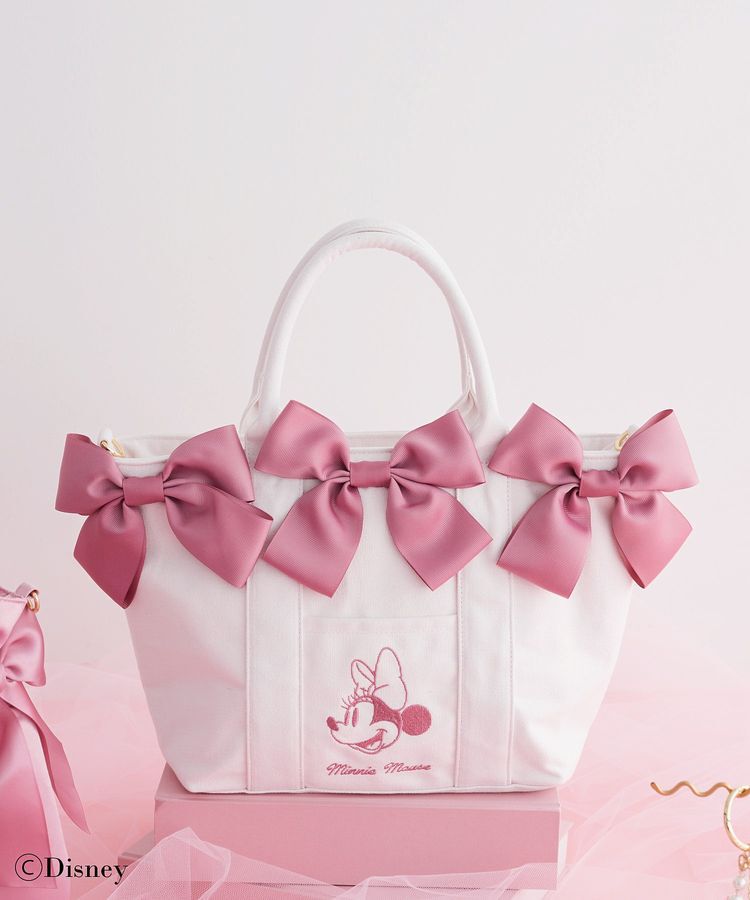 Maison de FLEUR「Minnie Mouse/ボリュームリボン2Wayトート」|トートバッグ|