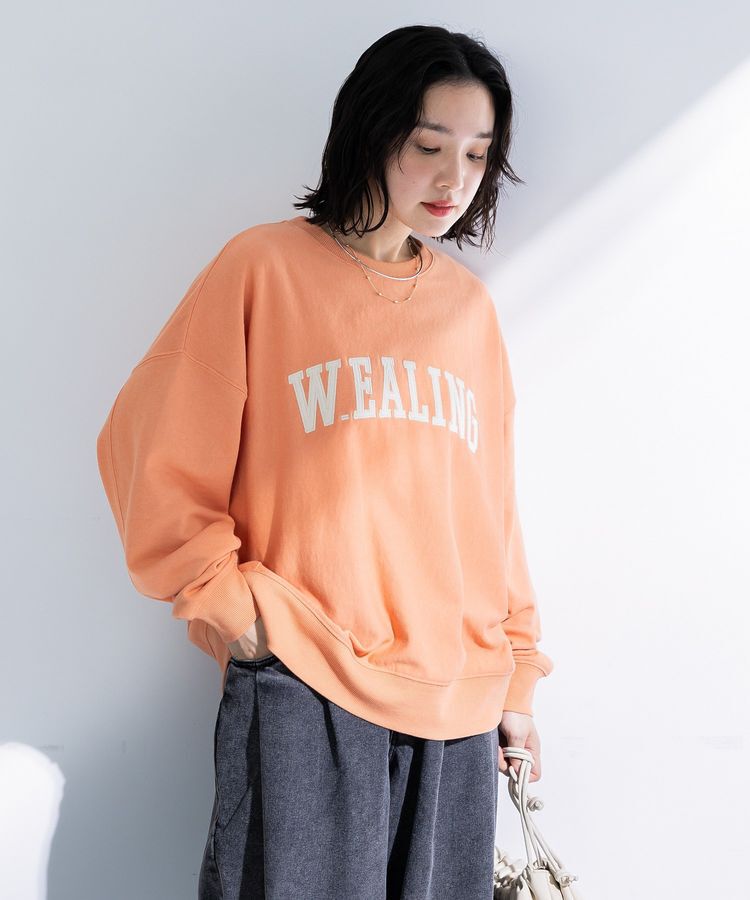 Green Parks「刺しゅうロゴ裏毛プルオーバー」|スウェット・ジャージ|Orange