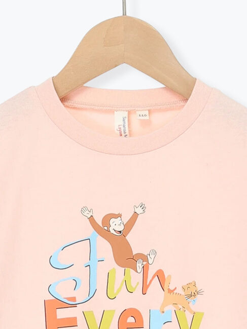 Samansa Mos2 Lagom「【おさるのジョージ】プリントロンT」|Tシャツ・カットソー|