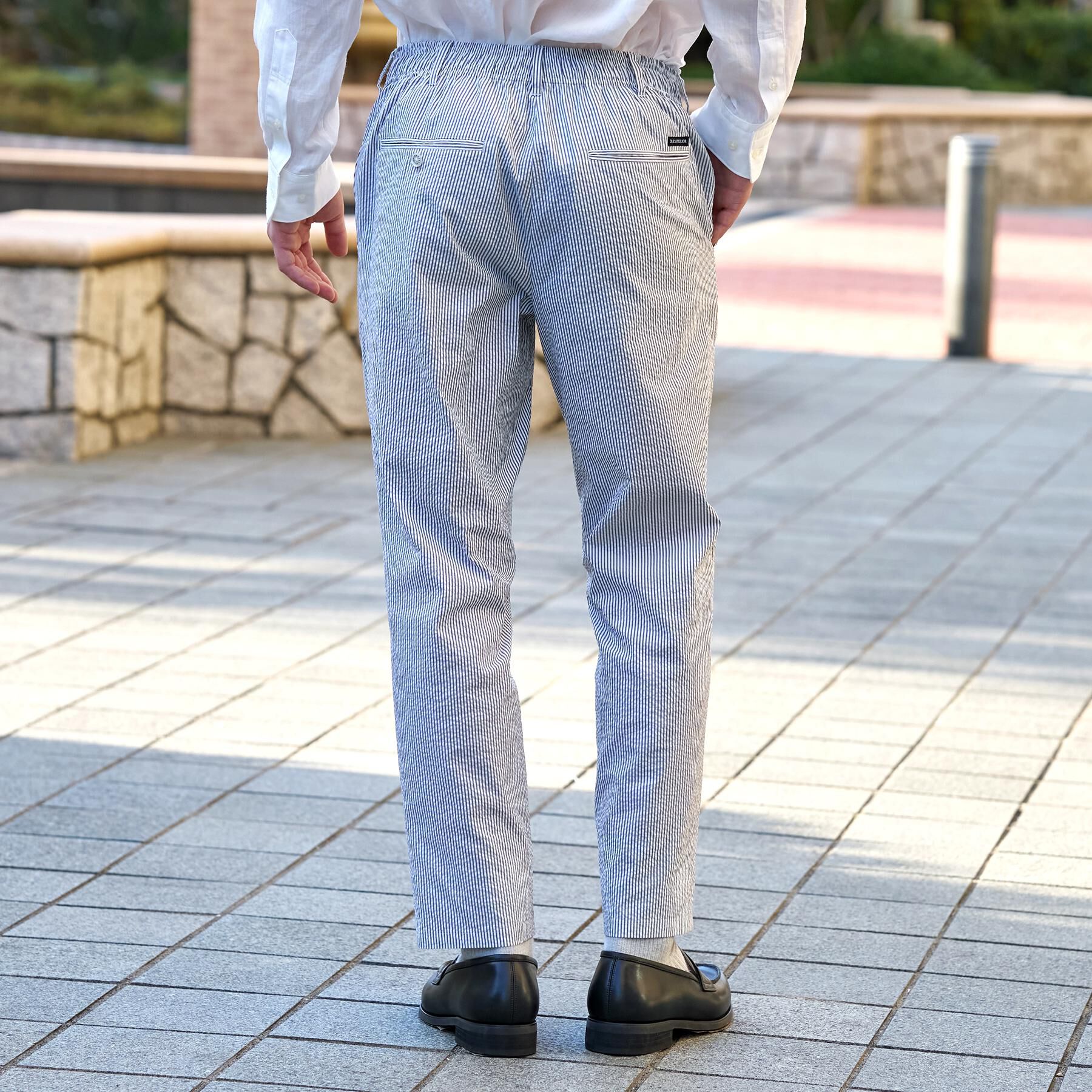 DRESSTERIOR「【吸湿速乾/セットアップ可/ウォッシャブル】COOLMAX シアサッカー SET UP パンツ」|その他|