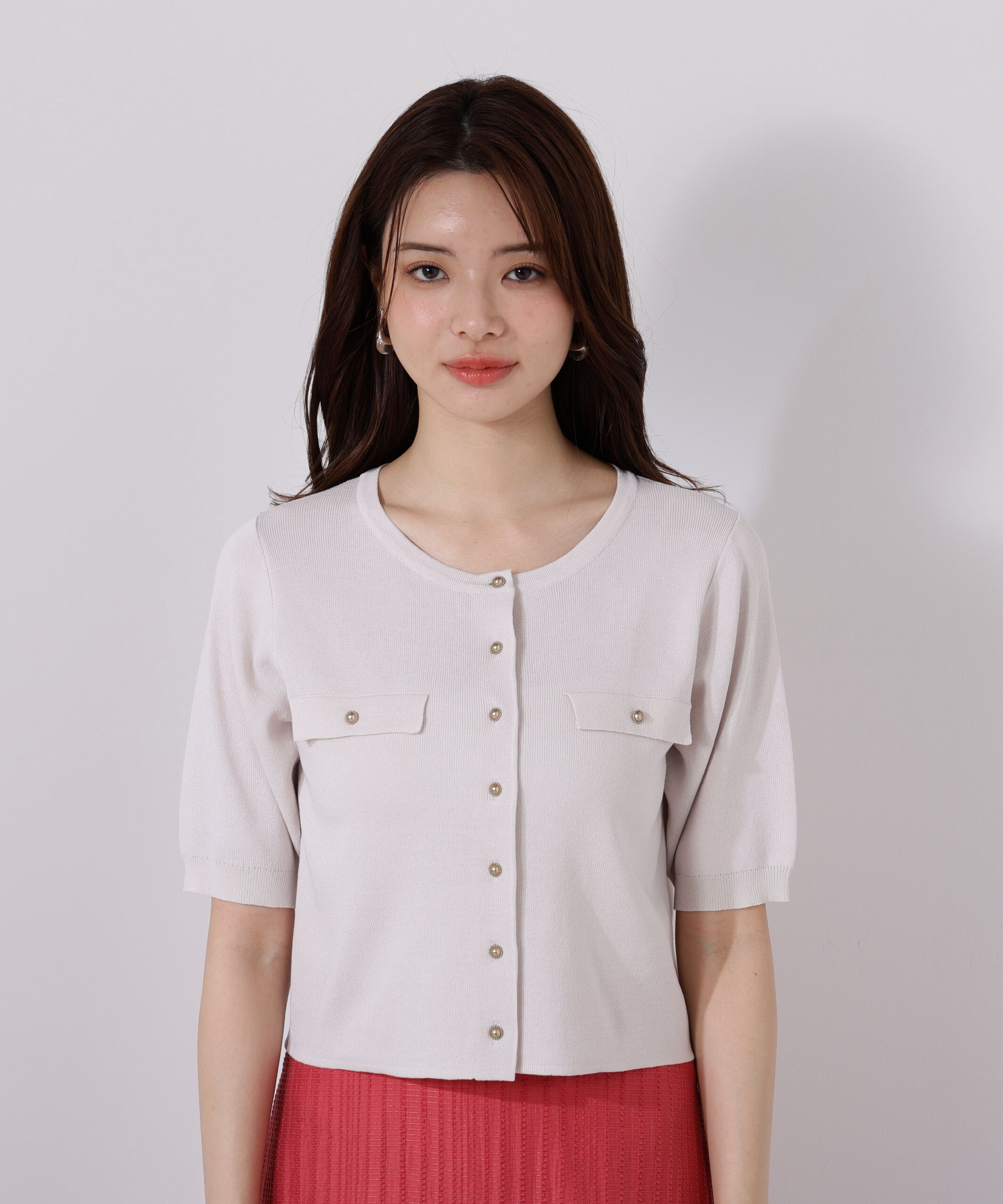 PROPORTION BODY DRESSING「ショート半袖カーディガン」|カーディガン|