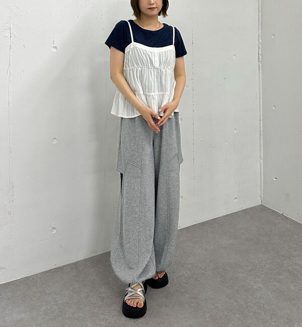 archives「花柄針抜きカットＴＯＰＳ&times;からみ刺繍フレアキャミＳＥＴ」|カーディガン|