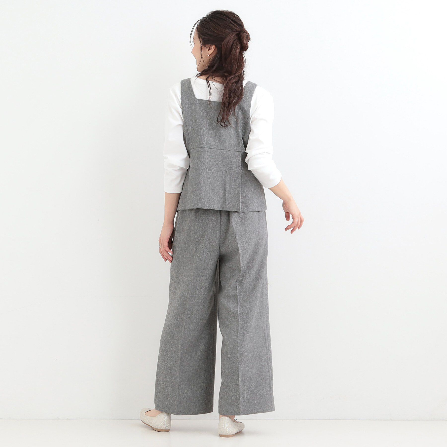 SHOO･LA･RUE「【2点セット/S-LL】着回し力も抜群 着るだけで決まる大人上品セットアップ」|スーツ|