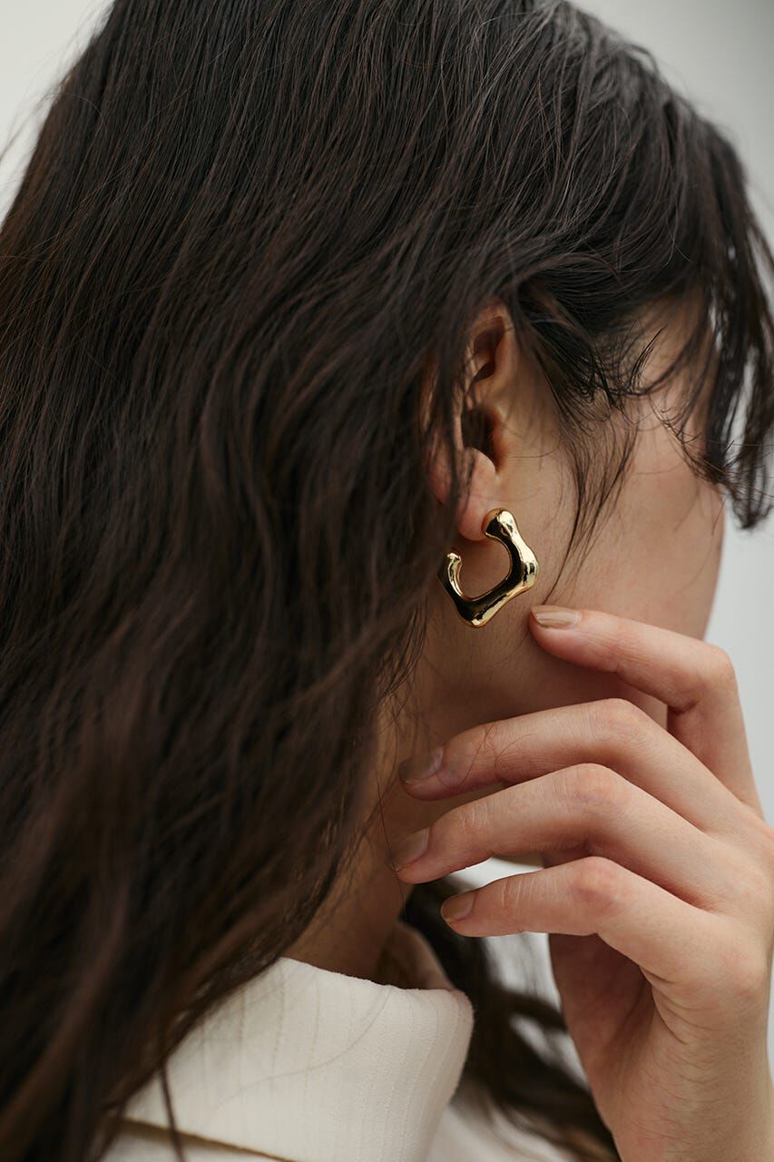STYLEMIXER「ウェーブラインスクエアピアス」|ピアス|