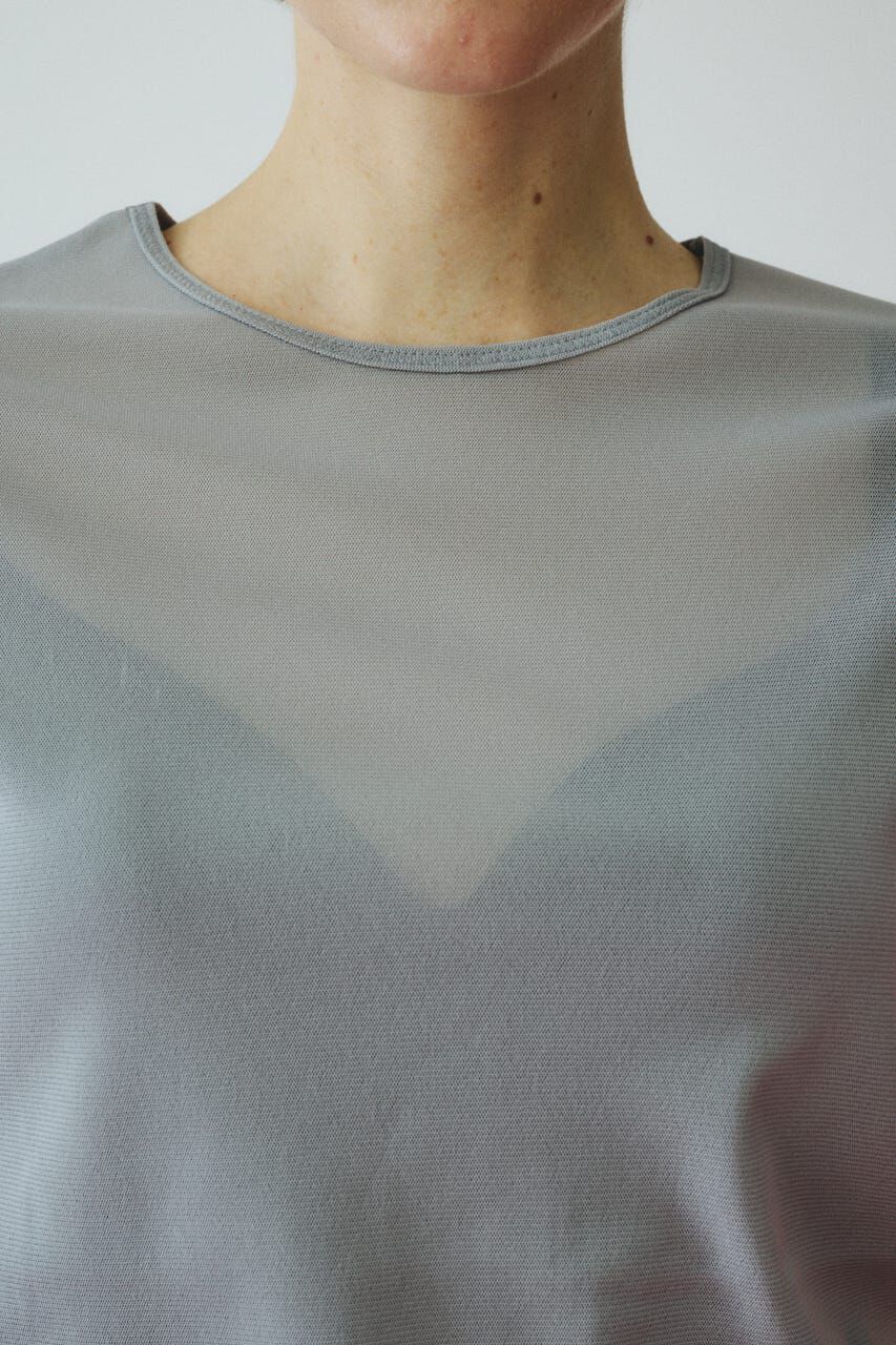 HeRIN.CYE「Bi color mesh inner tops」|Tシャツ・カットソー|