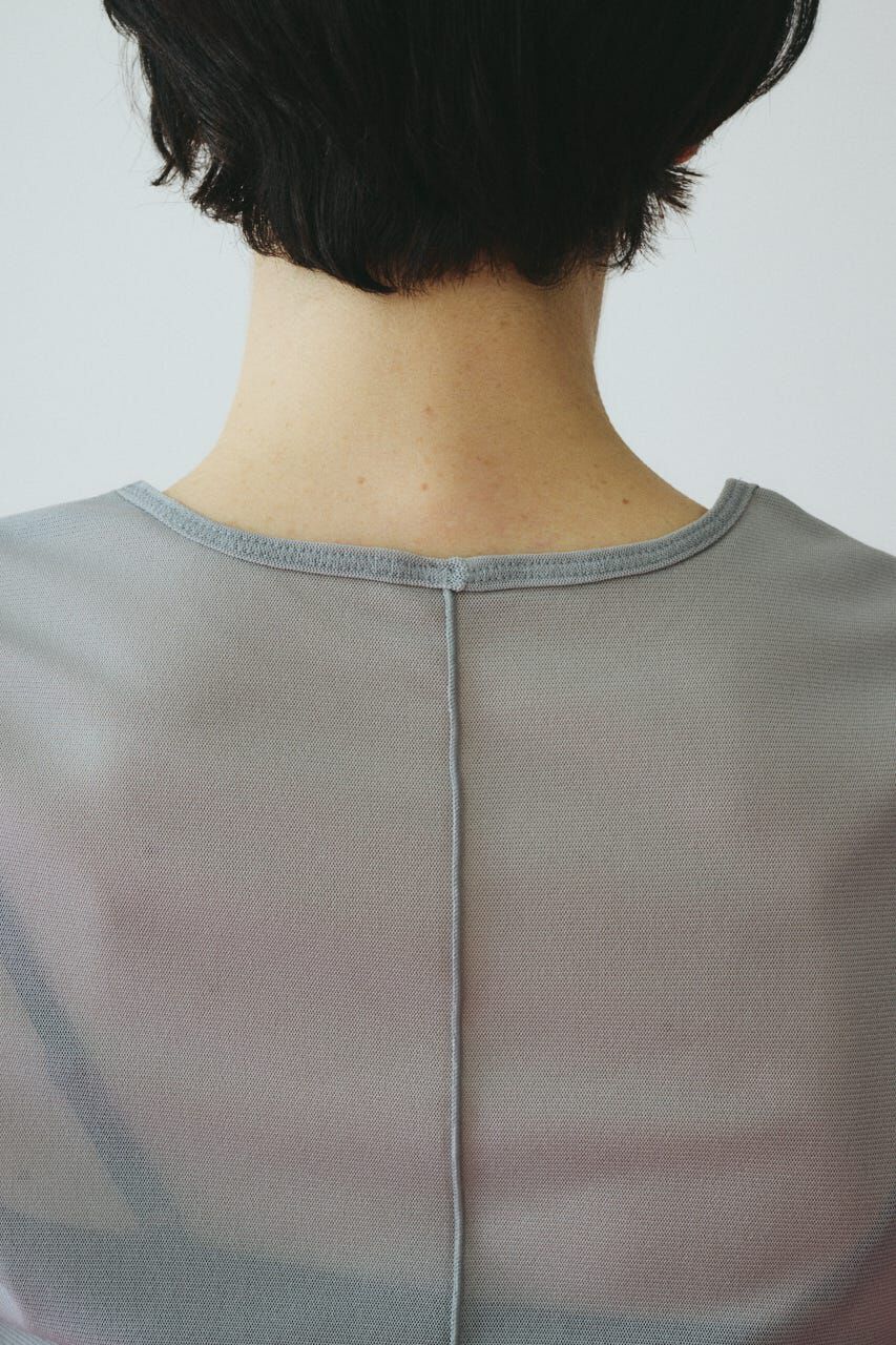 HeRIN.CYE「Bi color mesh inner tops」|Tシャツ・カットソー|