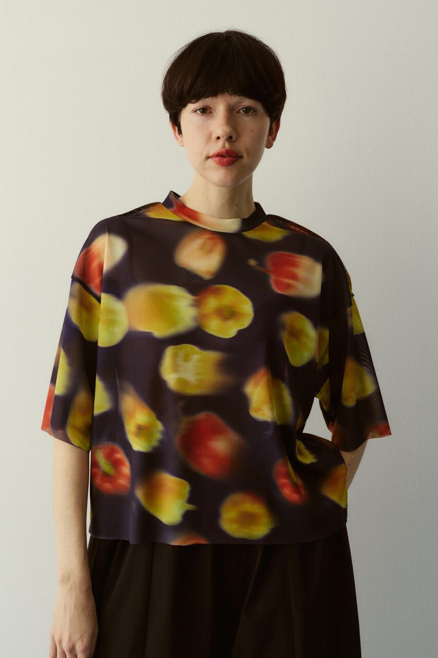 HeRIN.CYE「Paprika pattern tops」|Tシャツ・カットソー|柄NVY5