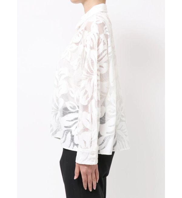 ELENDEEK「LEAVES PATTERN LACE SH」|シャツ・ブラウス|