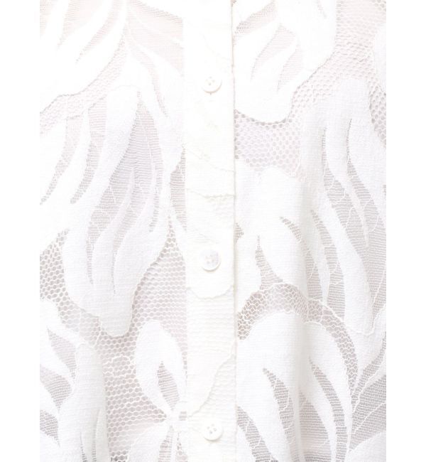 ELENDEEK「LEAVES PATTERN LACE SH」|シャツ・ブラウス|