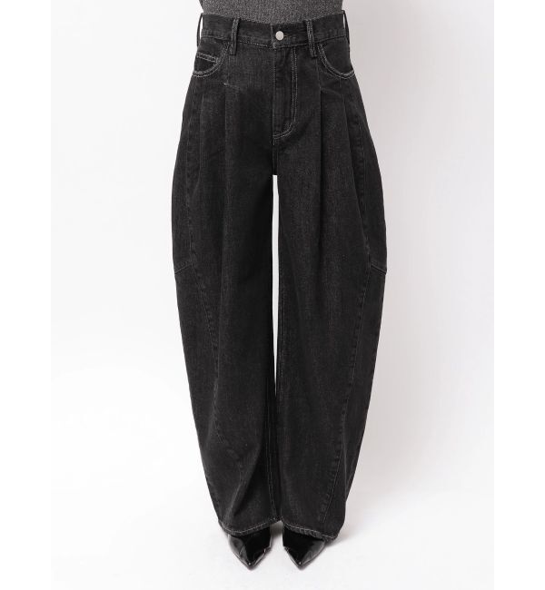 ELENDEEK「PANEL TUCK DENIM WIDE PT」|デニム|