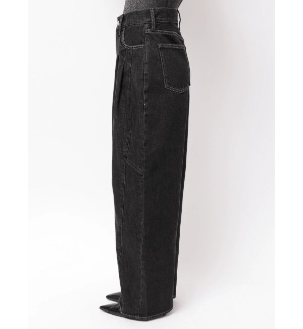 ELENDEEK「PANEL TUCK DENIM WIDE PT」|デニム|