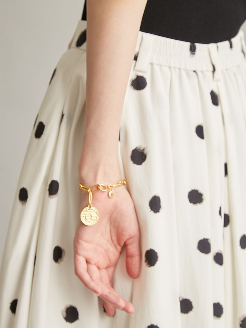 Mila Owen「【EVERYDAY PROOF JEWELRY 】コインスクエアチェーンブレス」|ブレスレット・バングル|