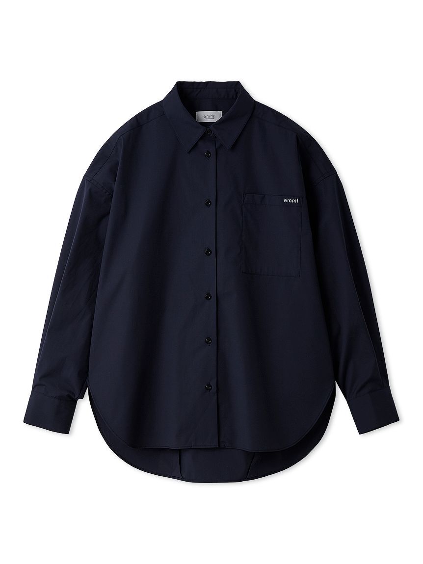 emmi atelier「emmiロゴコクーンシルエットシャツ」|シャツ・ブラウス|