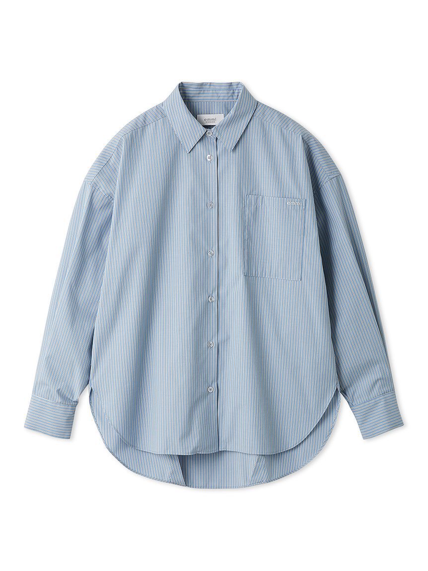 emmi atelier「emmiロゴコクーンシルエットシャツ」|シャツ・ブラウス|