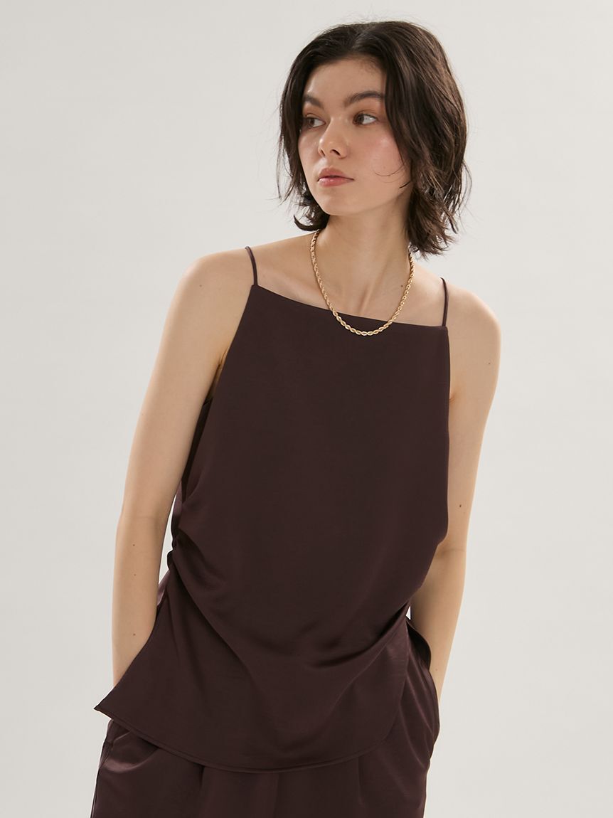 emmi atelier「サテンキャミトップス【セットアップ対応】」|キャミソール|