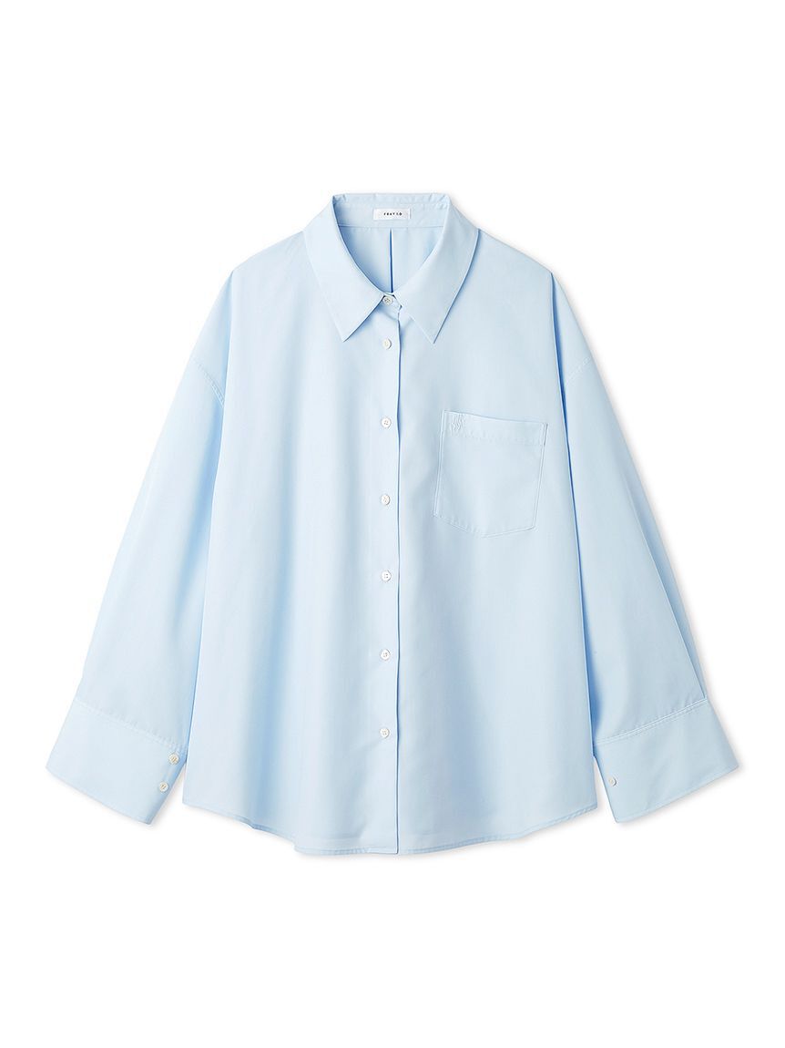 FRAY I.D「【LUMISHADE】オーバーサイズシャツ／ウォッシャブル・UVカット・防シワ・接触冷感」|シャツ・ブラウス|LBLU