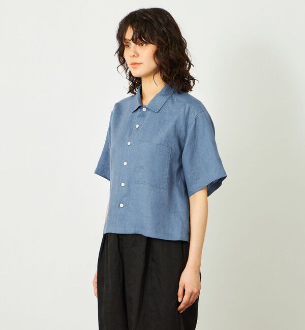 MACKINTOSH PHILOSOPHY「GREY LABEL リネンハーフスリーブシャツ」|シャツ・ブラウス|