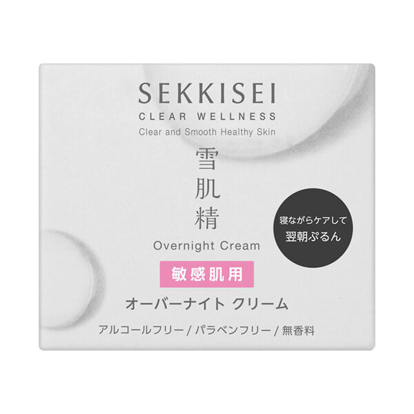  「雪肌精 雪肌精 クリアウェルネス オーバーナイト クリーム 無香料 (40g)」|美容液・オイル・クリーム|