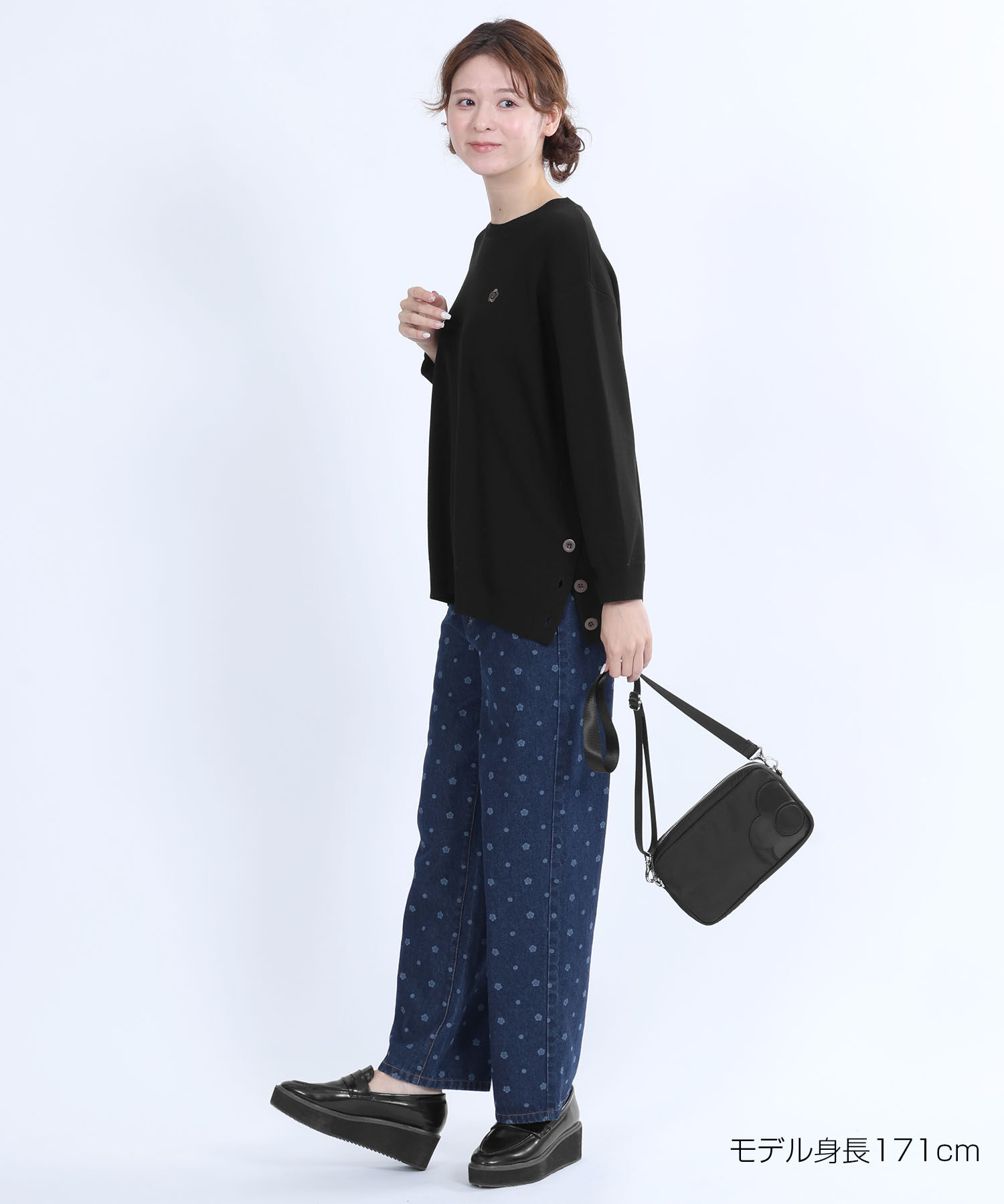 MARY QUANT「サイドボタンニット プルオーバー」|プルオーバー|