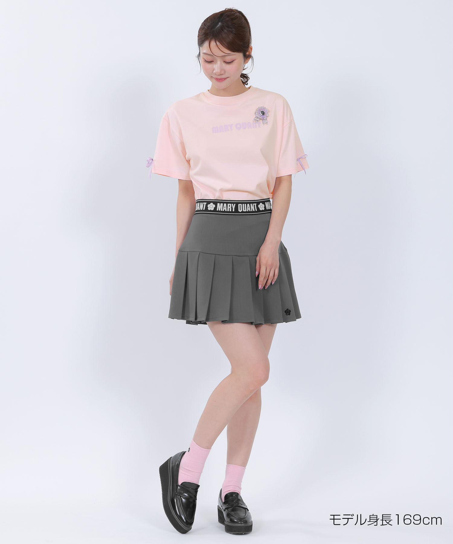 MARY QUANT「リボンロゴビッグ Tシャツ」|Tシャツ・カットソー|