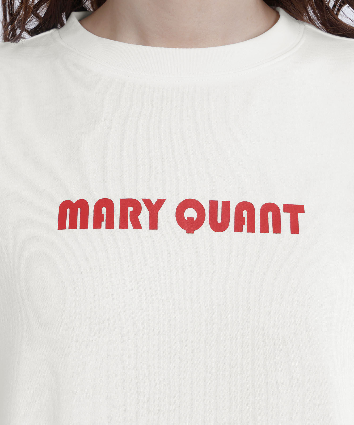 MARY QUANT「リボンロゴビッグ Tシャツ」|Tシャツ・カットソー|
