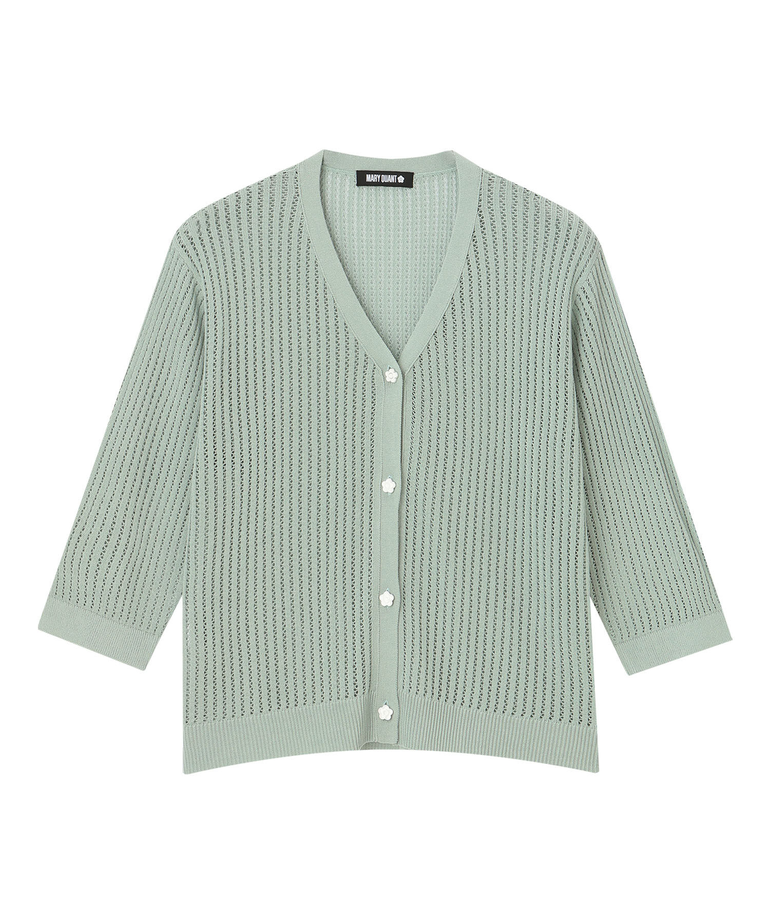 MARY QUANT「ライトメッシュ カーディガン」|カーディガン|