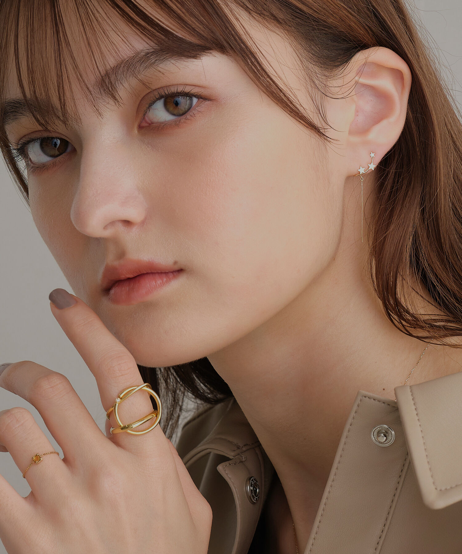 JUPITER「【K10】スターラインピアス&イヤリング」|ピアス|