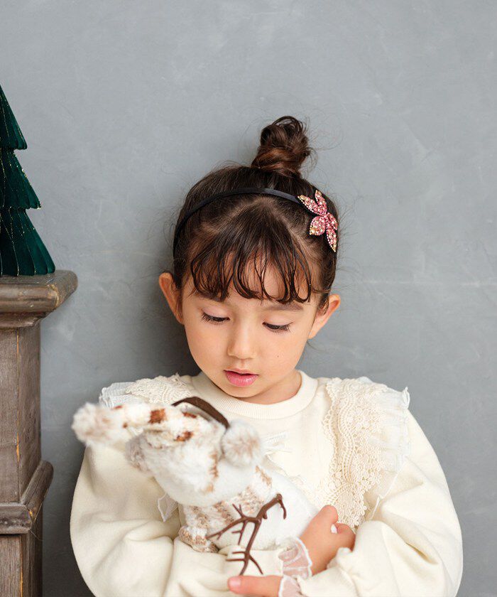 BACKYARD FAMILY「Rora カチューシャ キッズ 通販 ローラ キラキラフラワー 髪飾り 髪留め 髪どめ」|その他|