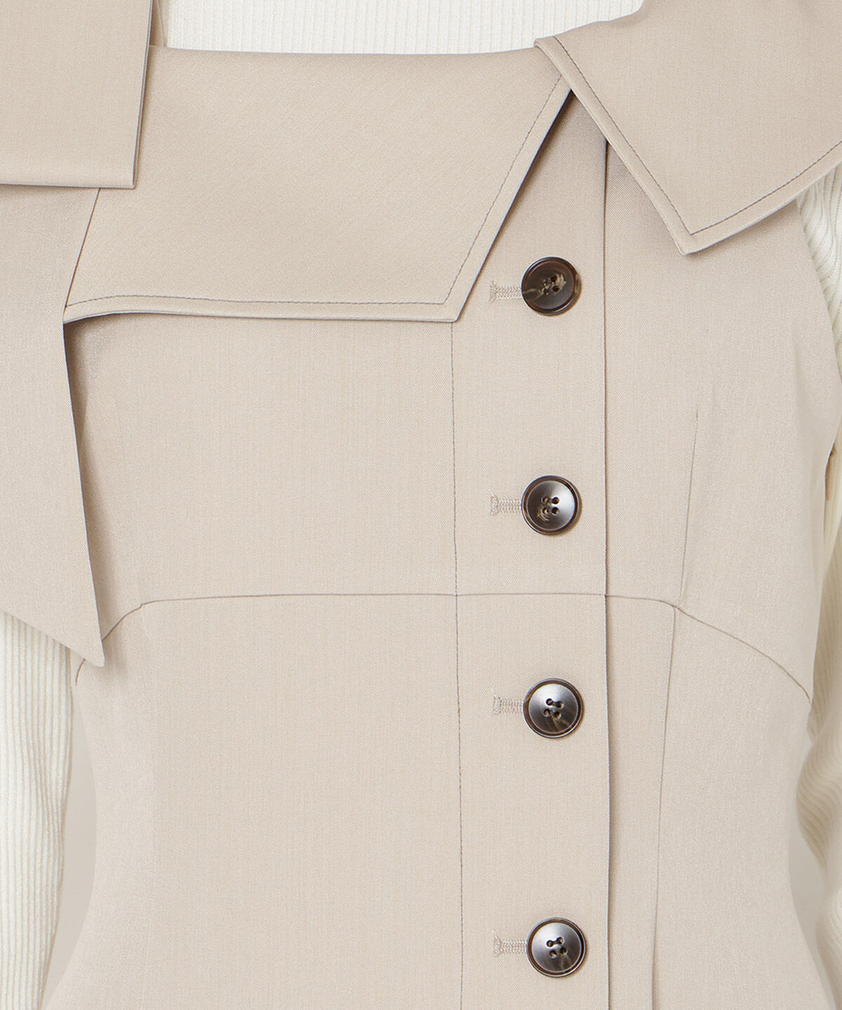 WILLSELECTION「アシンメトリーリボンショルダーワンピース」|ワンピース|