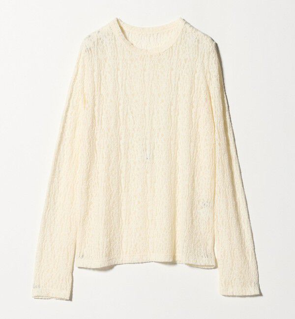 UNITED ARROWS green label relaxing「【WEB限定】＜at ease＞レース プルオーバー カットソー」|Tシャツ・カットソー|