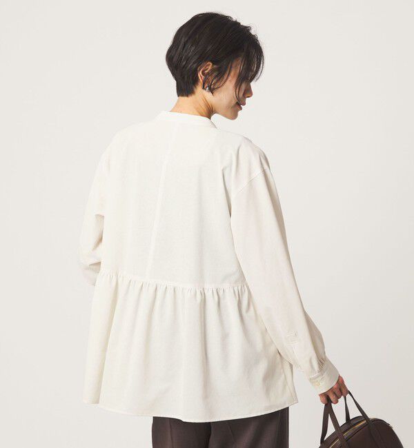 UNITED ARROWS green label relaxing「［size SHORTあり］ペプラム ブラウス マシンウォッシャブル 吸水速乾 通気性 UVカット」|シャツ・ブラウス|
